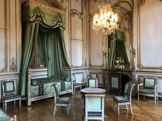 Objet du mois - mars 2020, Pendule au télégraphe, Lepaute, 1806, Chambre de l'Empereur -Palais Rohan, Strasbourg.
