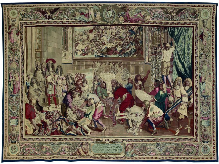 Le Roi visitant la manufacture des Gobelins
