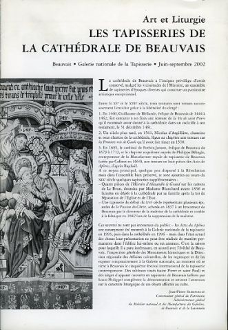 Art et liturgie. Les tapisseries de la cathédrale de Beauvais, 2002