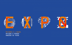 affiche expo Matières à l'oeuvre